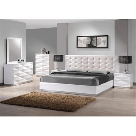 J&M Furniture J & M Furniture 17688-C Verona Chest - White Lacquer 17688-C